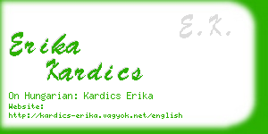 erika kardics business card